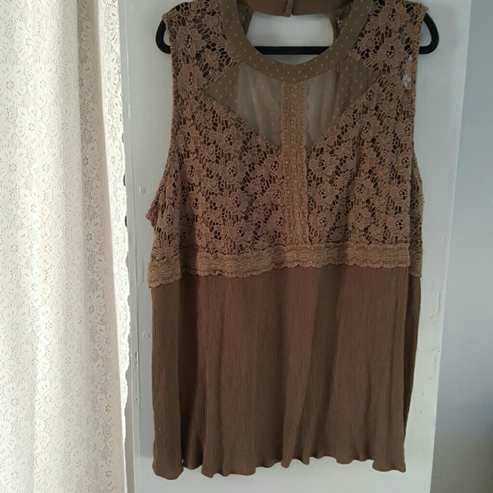 Olive green top